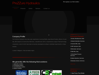 prezzurehydraulics.com screenshot