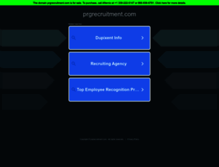 prgrecruitment.com screenshot