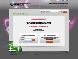pricecompare.ws screenshot