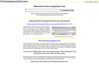 pricecomparisontool.com screenshot