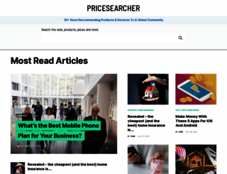 pricesearcher.com screenshot