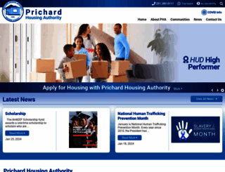 prichardhousing.com screenshot
