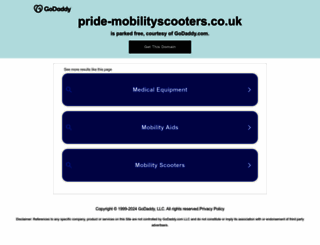 pride-mobilityscooters.co.uk screenshot