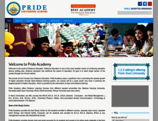 prideacademy.in screenshot
