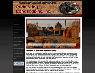 prideandjoylandscaping.com screenshot