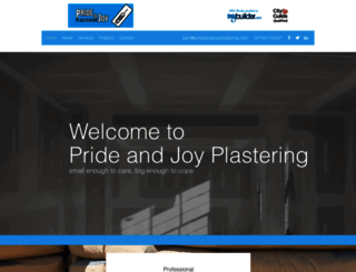 prideandjoyplastering.com screenshot