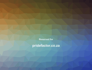 pridefactor.co.za screenshot