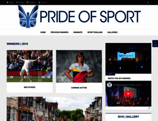 prideofsportawards.co.uk screenshot