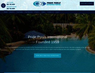 pridepoolsinternational.co.za screenshot