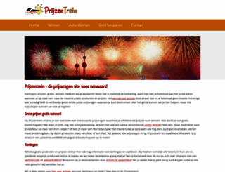 prijzentrein.nl screenshot
