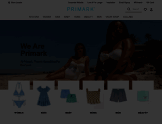 primark.co.uk screenshot