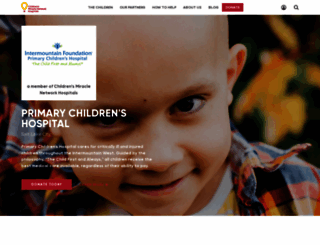 primarychildrens.childrensmiraclenetworkhospitals.org screenshot
