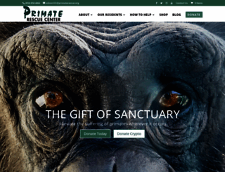 primaterescue.org screenshot