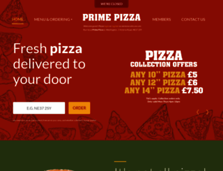prime-pizza.co.uk screenshot