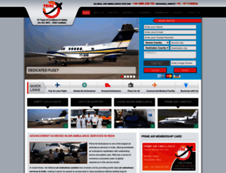 primeairambulance.org screenshot