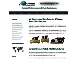 primeaircompressor.com screenshot