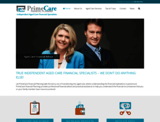 primecarefinancial.com.au screenshot