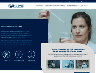primeproductmanufacturing.com screenshot