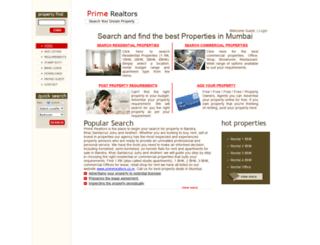primerealtors.co.in screenshot