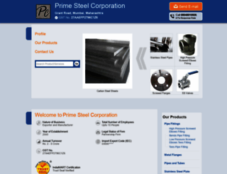 primesteelcorporation.com screenshot