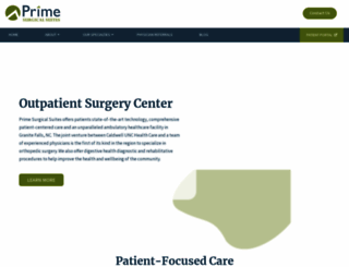 primesurgicalsuites.com screenshot