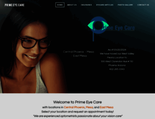 primeyecare.com screenshot