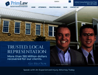 primlaw.com screenshot