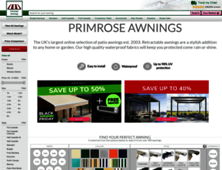 primrose-awnings.co.uk screenshot