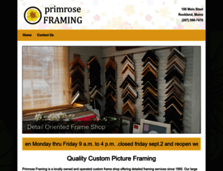 primroseframing.com screenshot