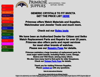 primrosesupplies.com screenshot