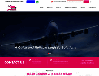 princecourierservice.com screenshot