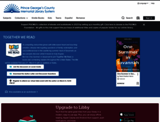 princegeorge.libraryreserve.com screenshot
