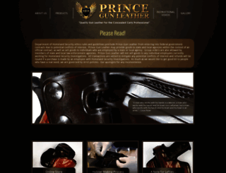 princegunleather.com screenshot