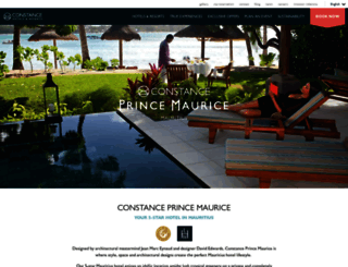princemaurice.constancehotels.com screenshot