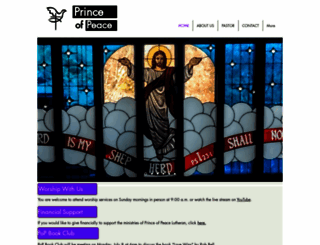 princeofpeace-elca.org screenshot