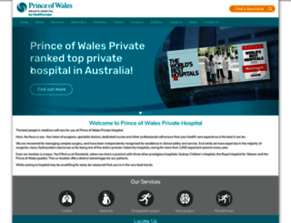 princeofwalesprivatehospital.com.au screenshot