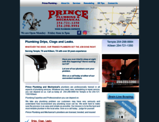 princeplumbingco.com screenshot