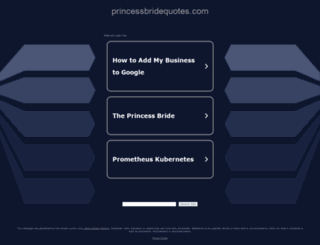 princessbridequotes.com screenshot