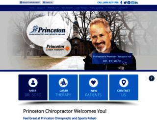 princetonchiropractor.com screenshot