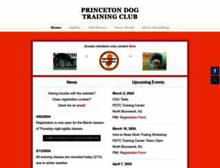 princetondogtrainingclub.com screenshot