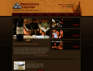 princetonsliquors.com screenshot