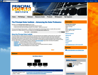 principalsolarinstitute.org screenshot