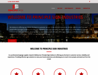 principlesigns.com.au screenshot