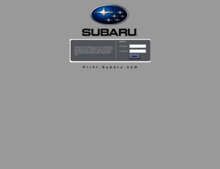 print.subaru.com screenshot