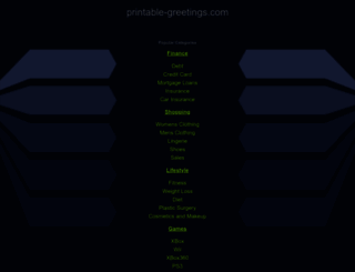 printable-greetings.com screenshot
