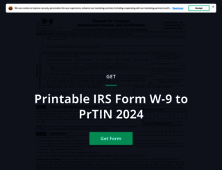 printable-w9form.com screenshot