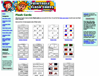 printableflashcards.net screenshot