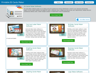 printableidcardsmaker.com screenshot