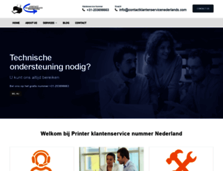 printer.contactklantenservicenederlands.com screenshot