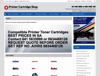 printercartridgeshop.co.za screenshot